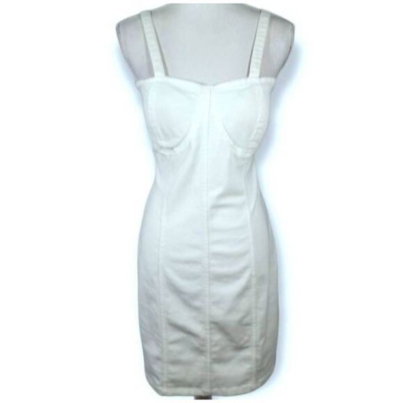 DEREK HEART WHITE DRESS SZ.L NWT. - Picture 1 of 6
